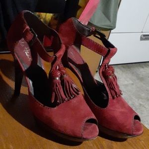 Burgundy heels from a 2012 collection